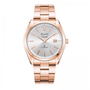 Alexandre Christie AC 8656 Rosegold White Man MDBRGSL